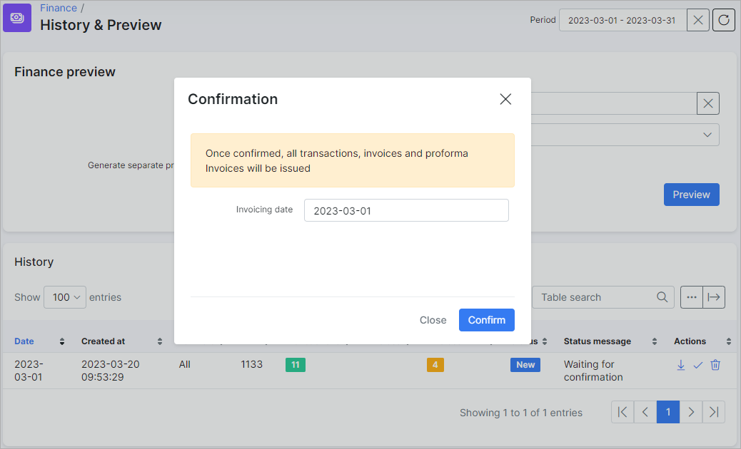 SageOne test categories