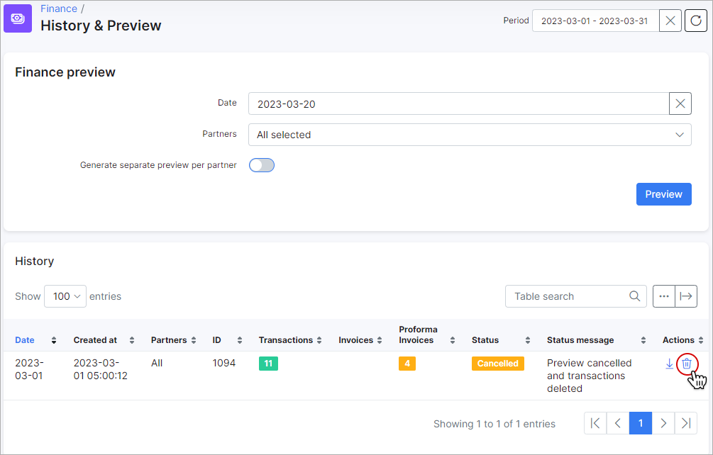 SageOne test categories