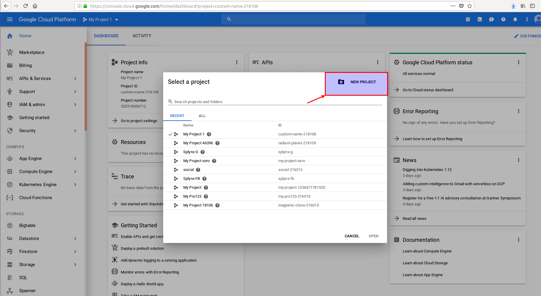 fcc Google get key 1