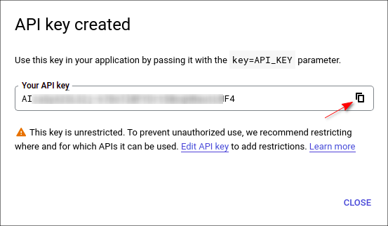 fcc Google get key 7