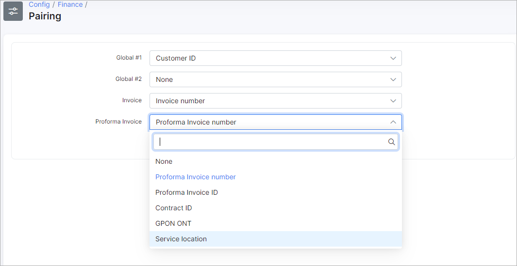 Proforma invoice