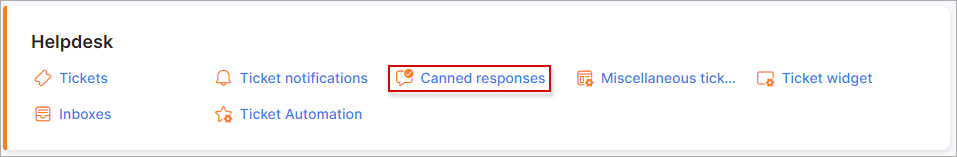 canned responses icon