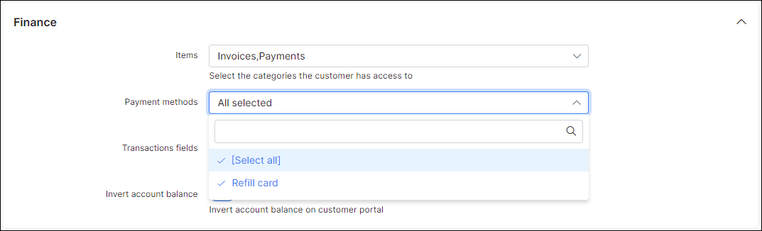 Portal config