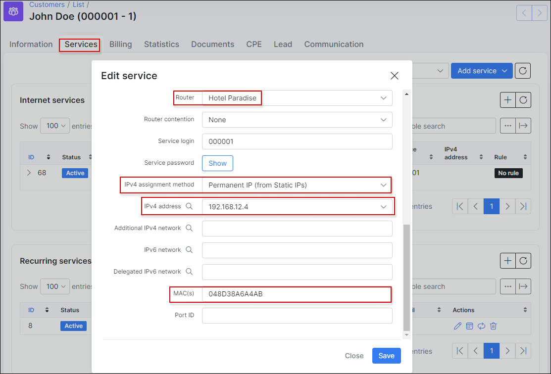 freeradius disconnect mikrotik client