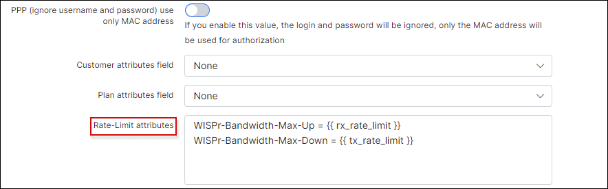 Rate limit