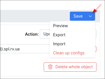 object actions