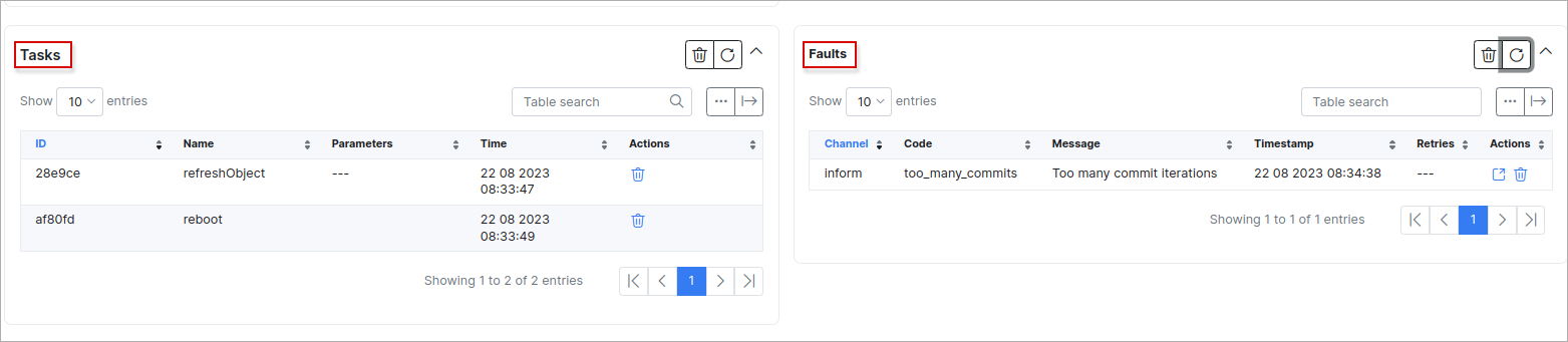 faults-tasks