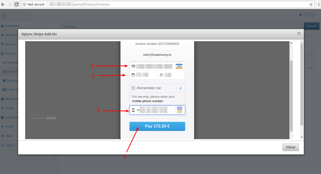 Stripe pay invoice 3